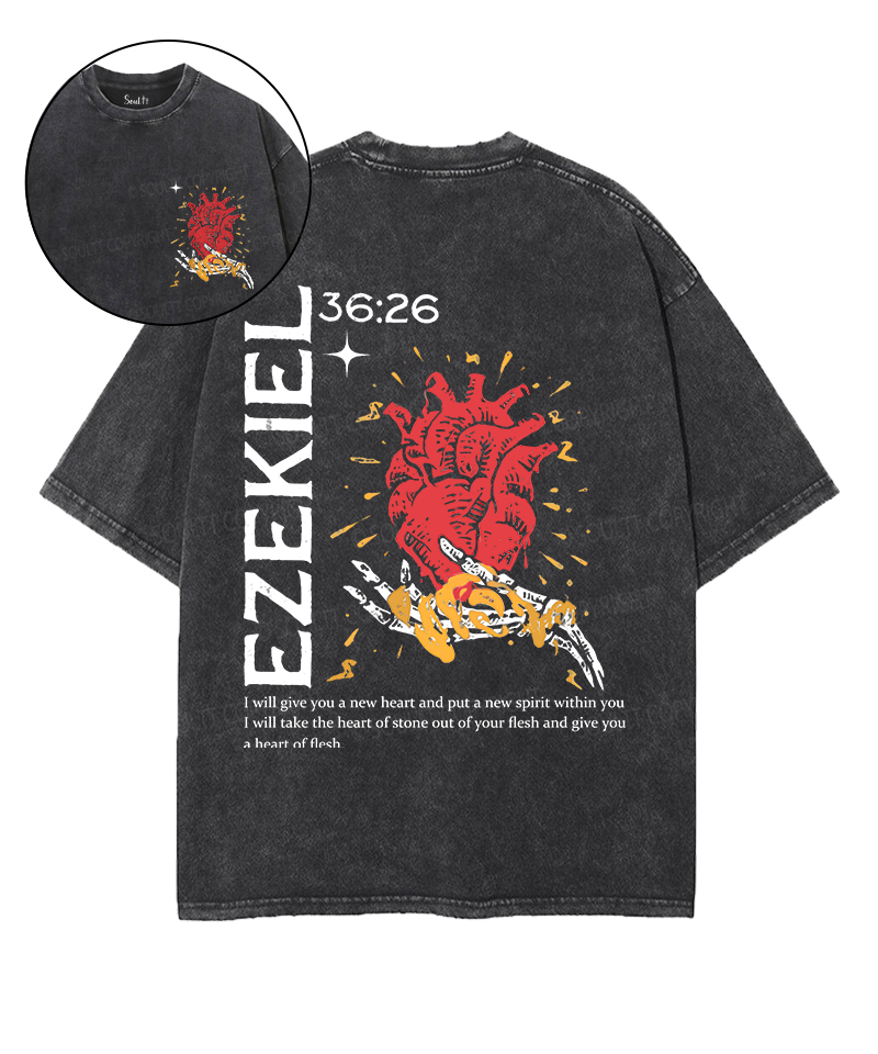 I Will Give You New Hear Double Sided Washed Christian T-Shirts, Hoodie, Sweatshirt