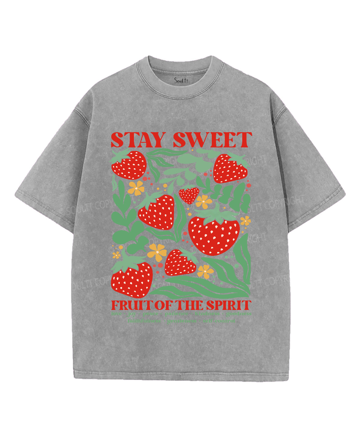 Stay Sweet Unisex Washed Christian T-shirt Hoodie, Sweatshirt | CiraTrend.com (Image 2)