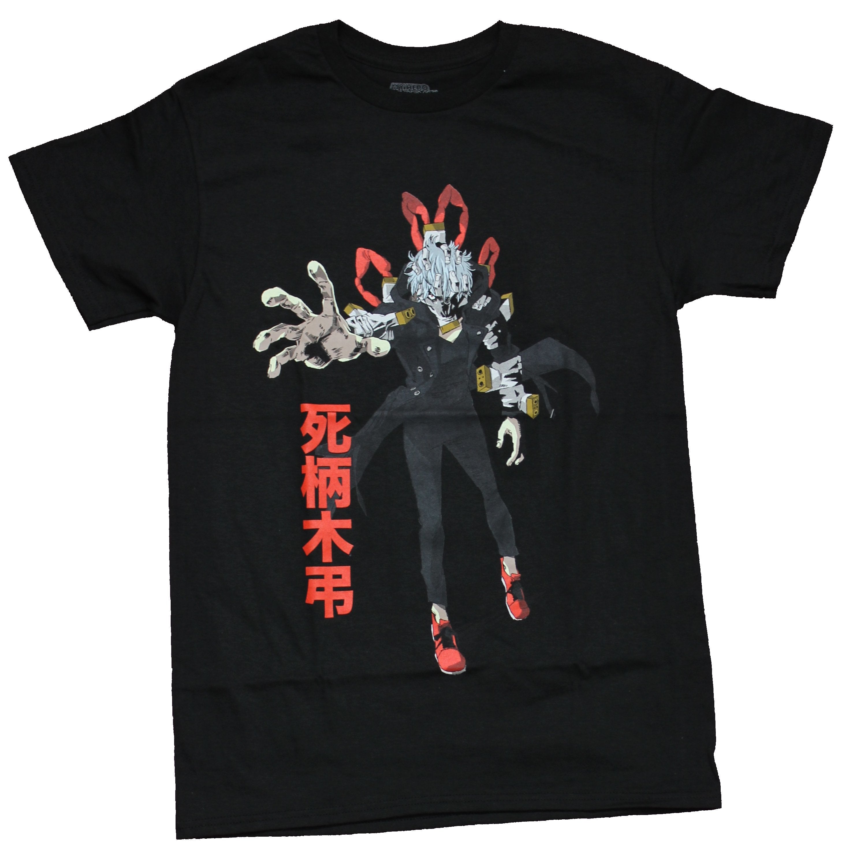 My Hero Academia Mens T-Shirt - Tomura Shigaraki Posed Next To Kanji Hoodie, Sweatshirt | CiraTrend.com