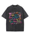 And All My Life Unisex Washed Christian T-shirt Hoodie, Sweatshirt | CiraTrend.com (Image 1)