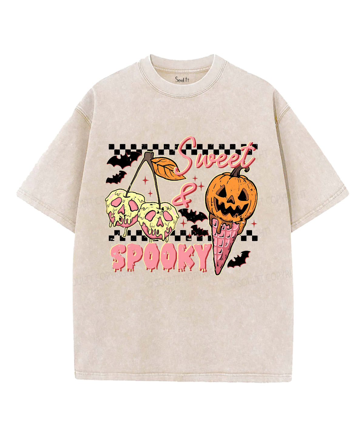 Sweet and Spooky Unisex Washed Christian T-shirt Hoodie, Sweatshirt | CiraTrend.com (Image 1)