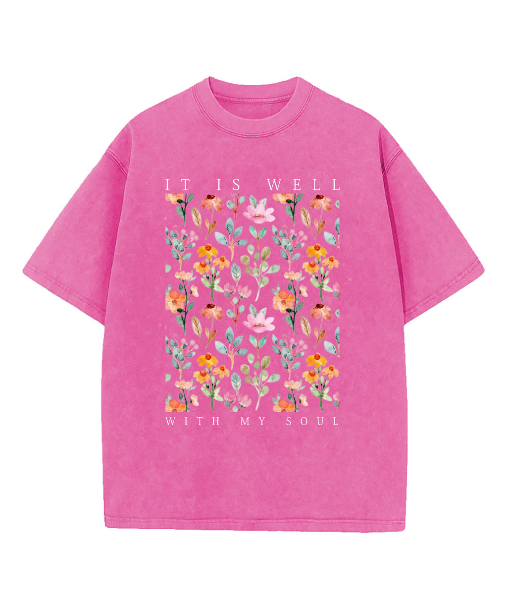 Is Well My Soul Washed Christian Style016 T-Shirts, Hoodie, Sweatshirt