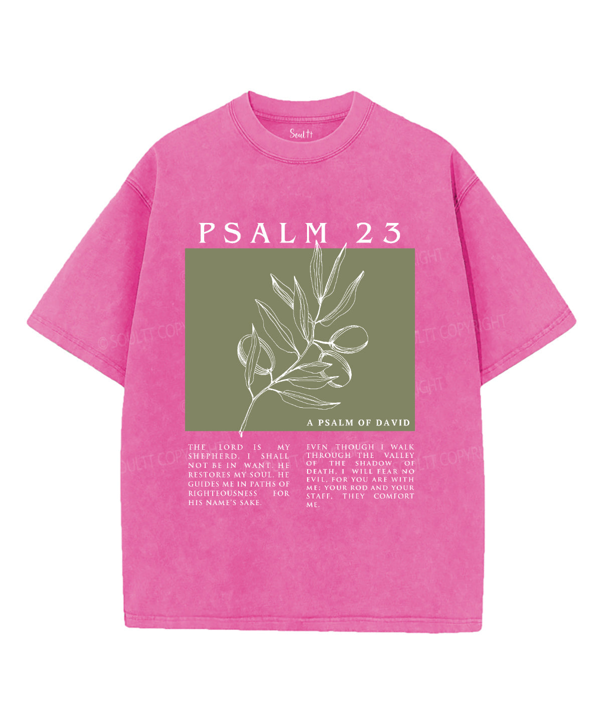 The Lord Id My Shepherd Washed Christian T-shirt Hoodie, Sweatshirt | CiraTrend.com (Image 2)
