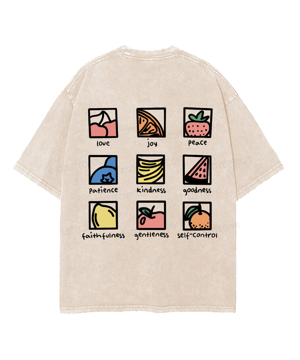 Fruit Of The Spirit Double Sided Washed Christian T-shirt Style001 Hoodie, Sweatshirt | CiraTrend.com (Image 3)