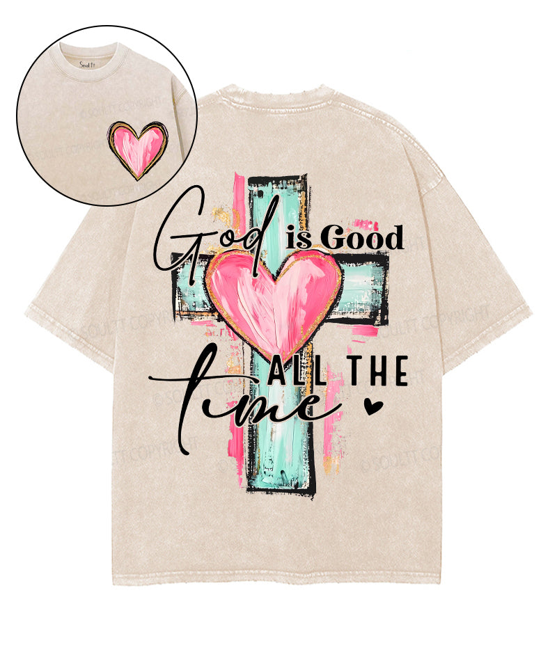 Good Is God Double Sided Washed Christian T-Shirts, Hoodie, Sweatshirt