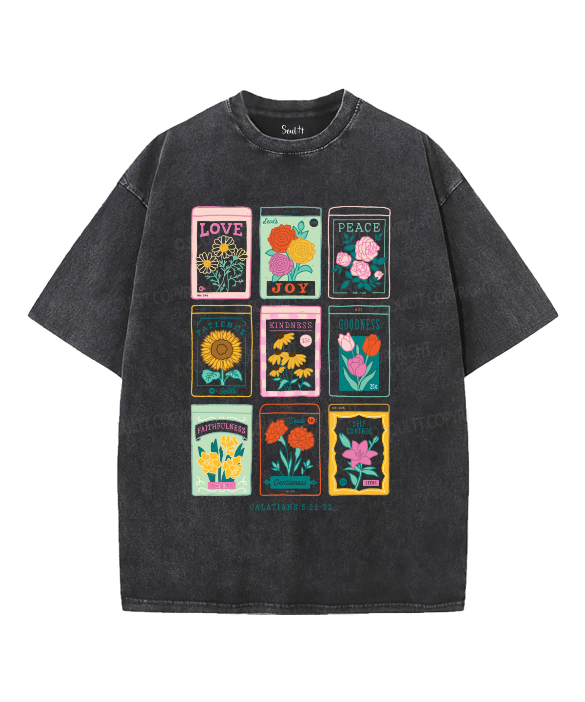 Fruit Of The Spirit Washed Christian T-shirt Style002 Hoodie, Sweatshirt | CiraTrend.com (Image 3)