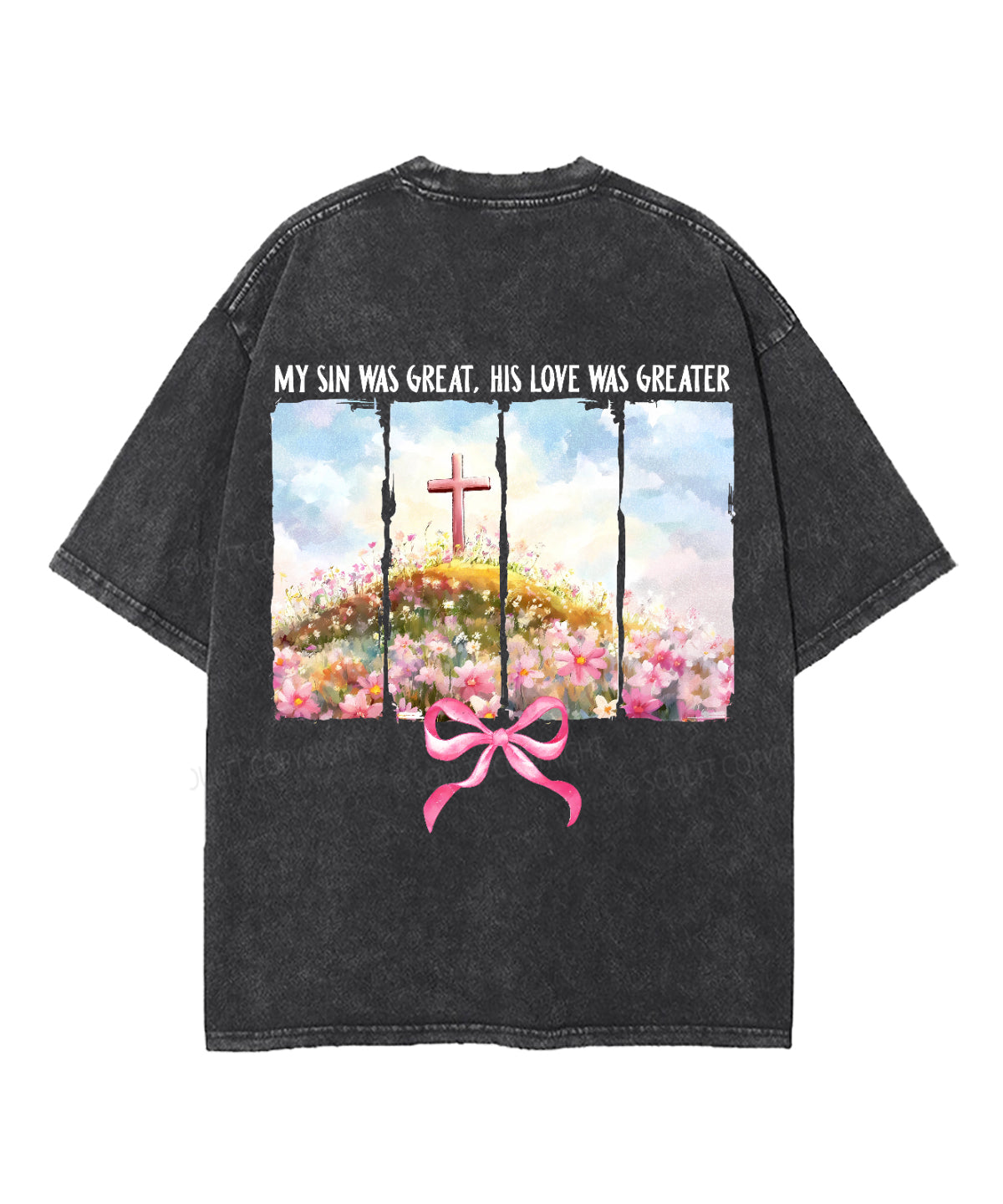 His Love Was Greater Double Sided Unisex Washed Christian T-shirt Style001 Hoodie, Sweatshirt | CiraTrend.com (Image 3)