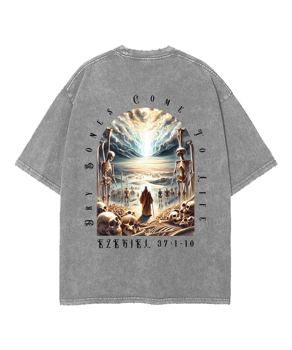 Dry Bones Come To Life Double Sided Unisex Washed Christian T-shirt Style002 Hoodie, Sweatshirt | CiraTrend.com (Image 5)