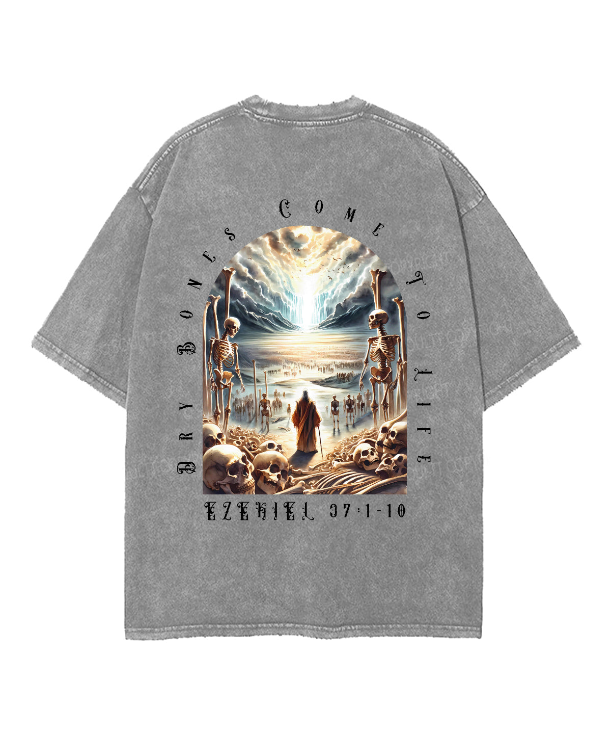 Dry Bones Come To Life Double Sided Unisex Washed Christian T-shirt Style002 Hoodie, Sweatshirt | CiraTrend.com (Image 5)
