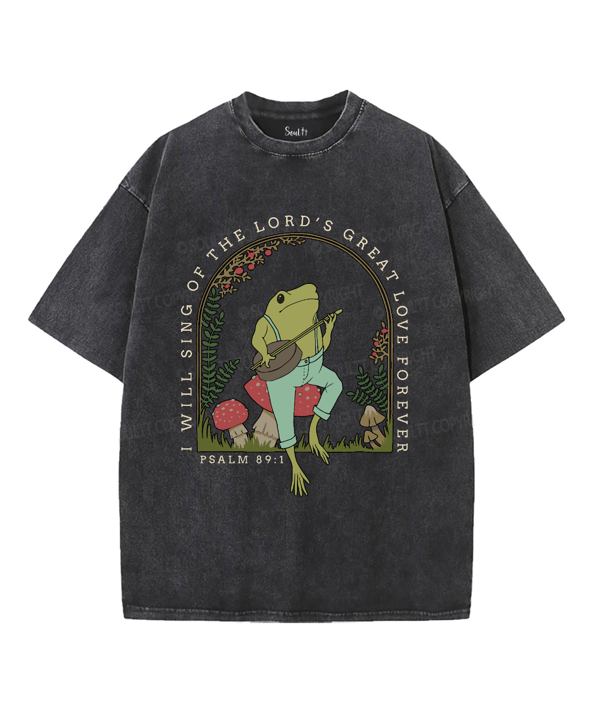I Will Sing Of The Lord's Great Love Unisex Washed Christian T-shirt Hoodie, Sweatshirt | CiraTrend.com (Image 1)