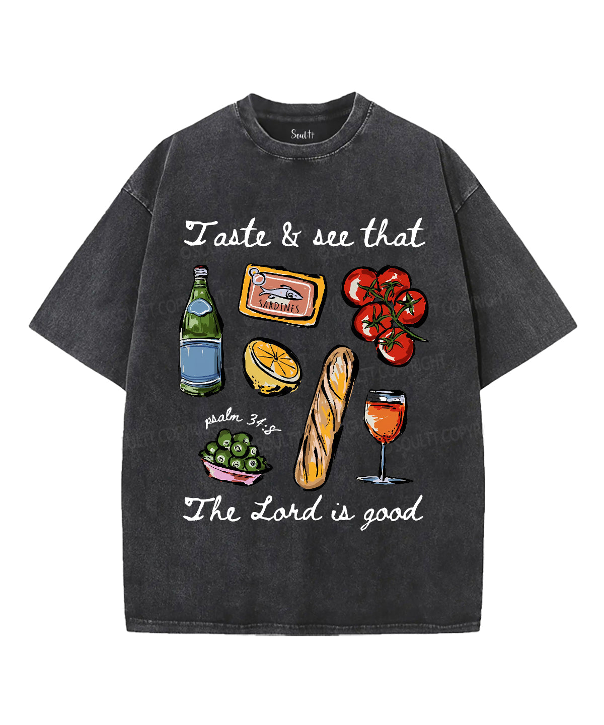 The Lord Is Good Unisex Washed Christian T-shirt Style001 Hoodie, Sweatshirt | CiraTrend.com (Image 2)