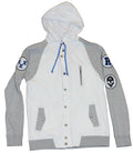 Rude Mens Varisity Style Hoodie - Rude Styel Complete With FU Patch on Gray T-Shirts, Sweatshirt | CiraTrend.com