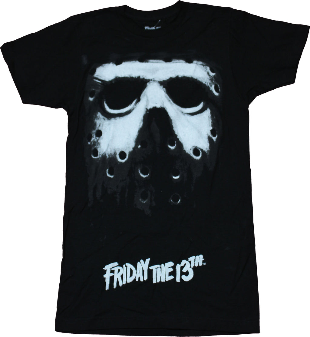 Friday the 13th Mens T-Shirt - Giant Jason Mask Front Logo Back Hoodie, Sweatshirt | CiraTrend.com (Image 1)