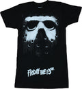Friday the 13th Mens T-Shirt - Giant Jason Mask Front Logo Back Hoodie, Sweatshirt | CiraTrend.com (Image 1)
