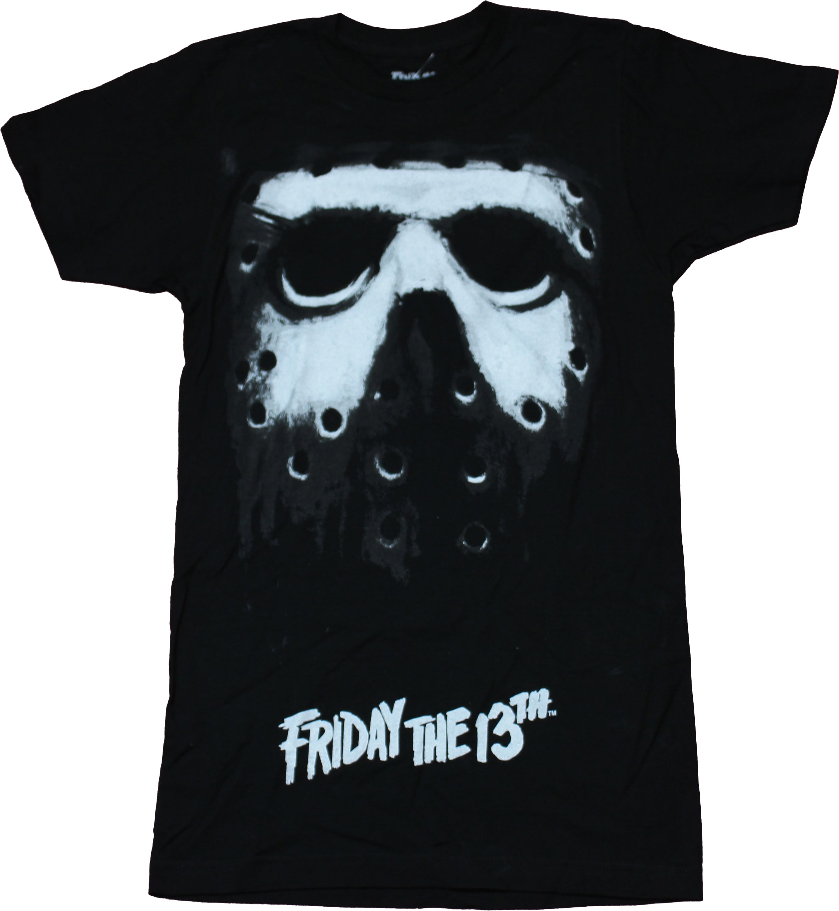 Friday the 13th Mens T-Shirt - Giant Jason Mask Front Logo Back Hoodie, Sweatshirt | CiraTrend.com (Image 1)