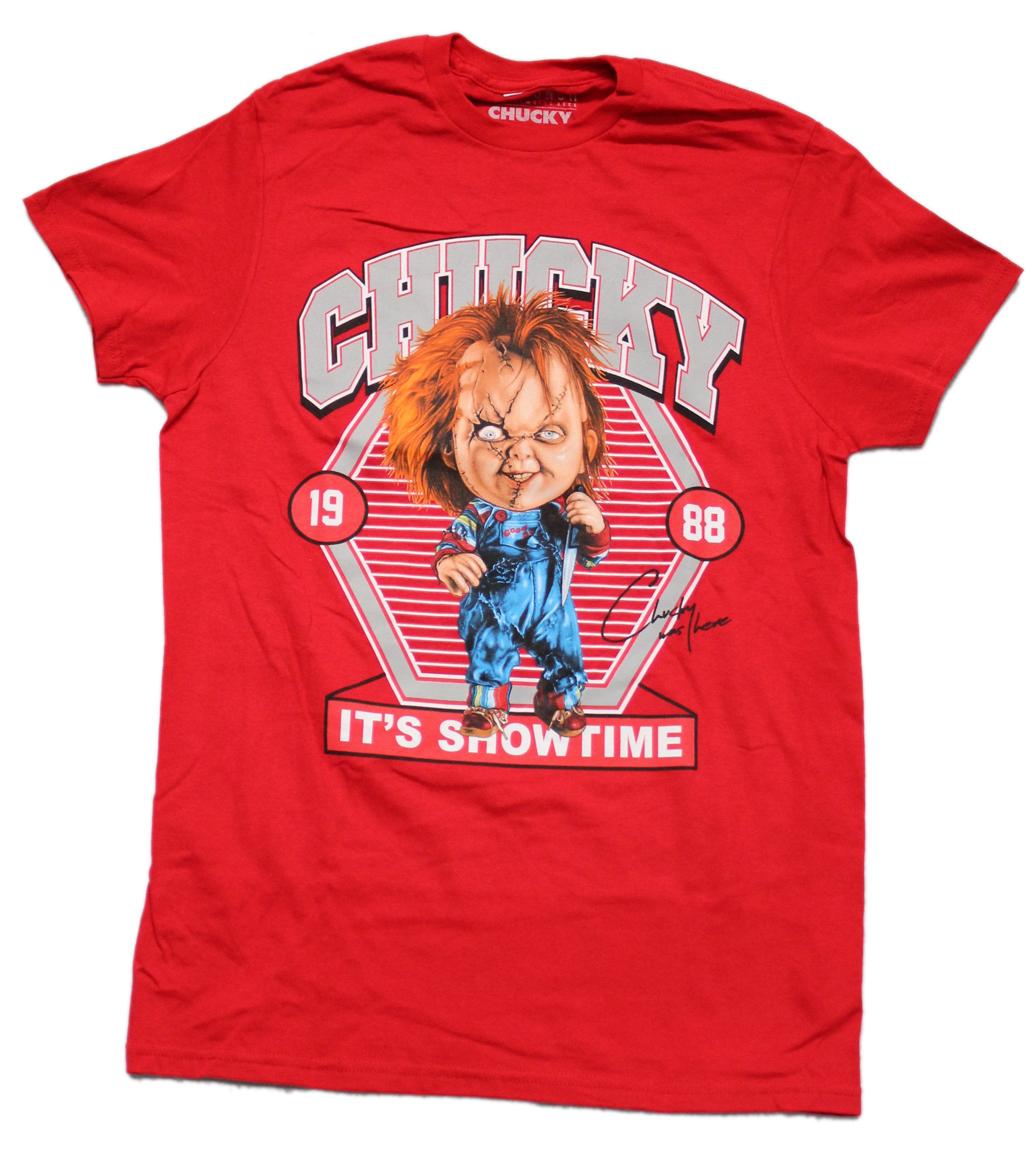 Chucky Mens T-Shirt - It's Showtime Diamond Knife Wielding Image Hoodie, Sweatshirt | CiraTrend.com