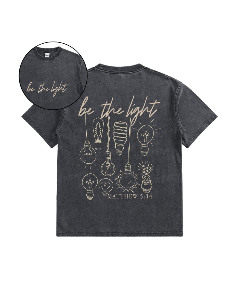 Kids Be The Light Double Sided Washed Christian T-shirt Hoodie, Sweatshirt | CiraTrend.com (Image 1)