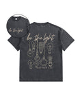 Kids Be The Light Double Sided Washed Christian T-shirt Hoodie, Sweatshirt | CiraTrend.com (Image 1)