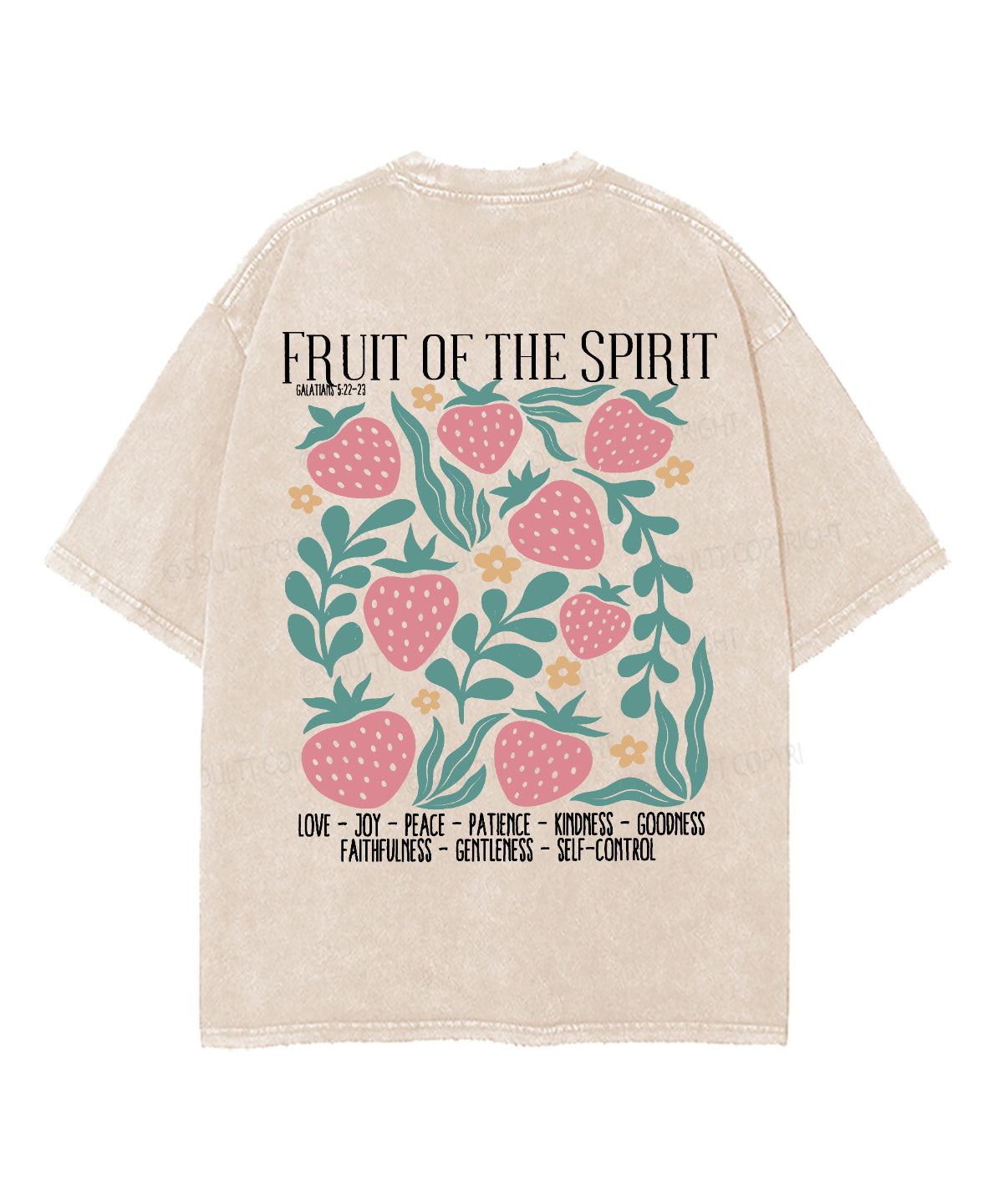 Fruit Spirit Double Sided Washed Christian Style010 T-Shirts, Hoodie, Sweatshirt