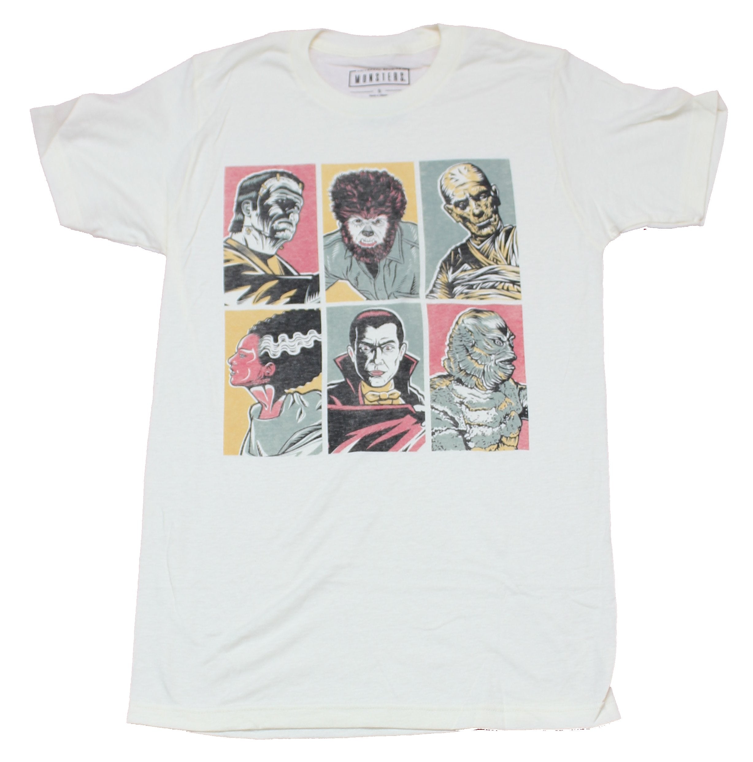 Universal Monsters Mens T-Shirt - 6 Watercolor Images of Classic Creatures Hoodie, Sweatshirt | CiraTrend.com