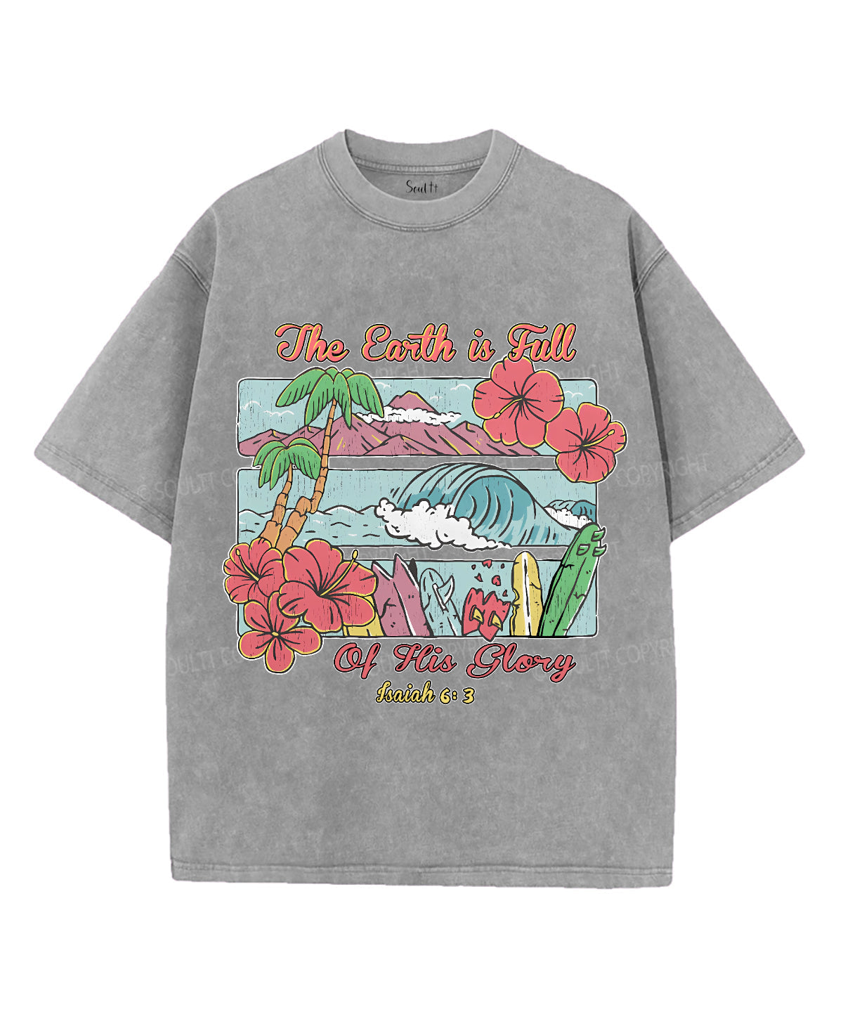 Earth Is Full His Glory Washed Christian T-Shirts, Hoodie, Sweatshirt