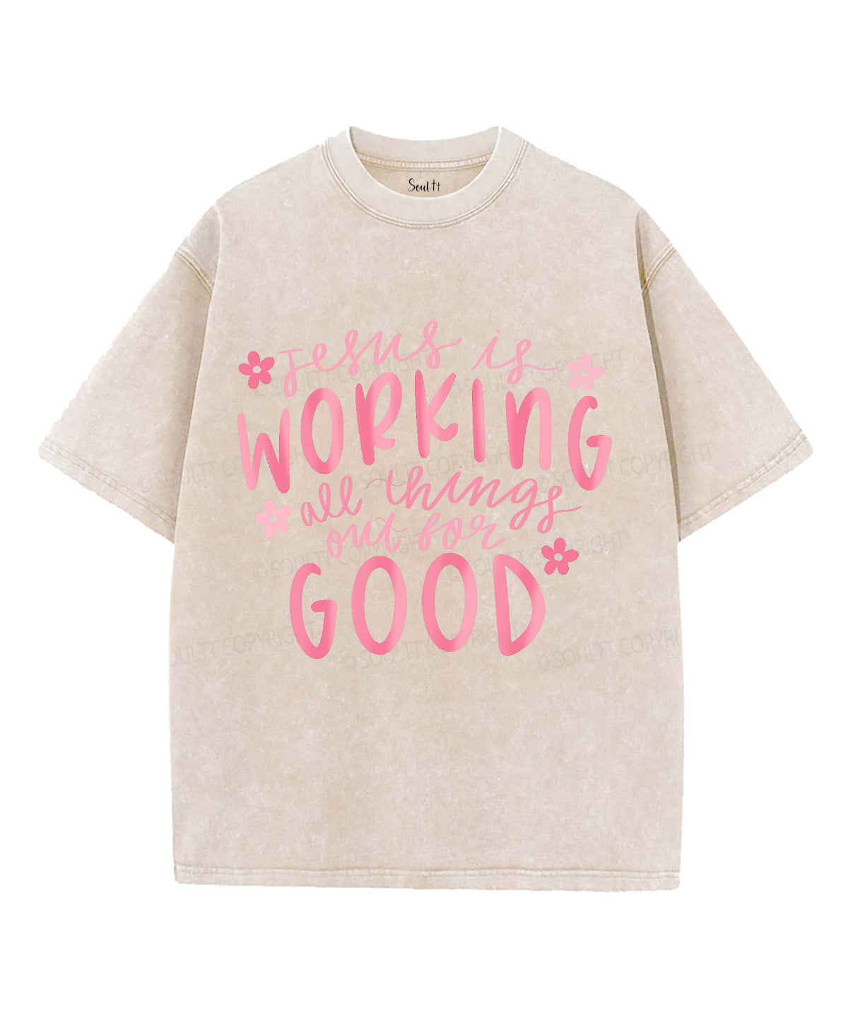 Jesus Is Working Washed Christian T-Shirts, Hoodie, Sweatshirt