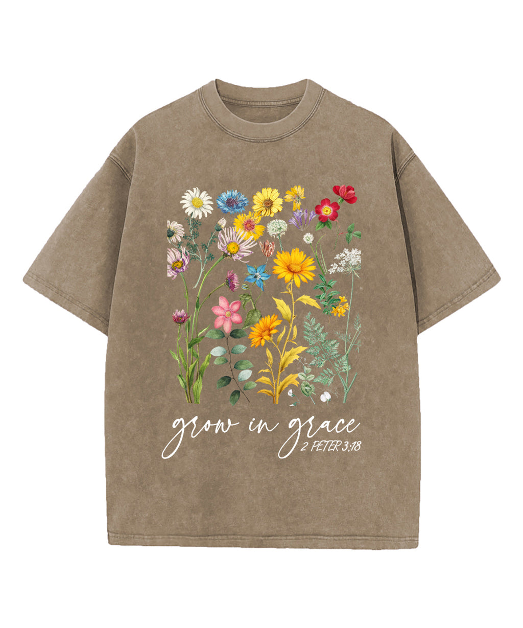 Grow In Grace Washed Christian T-shirt Style002 Hoodie, Sweatshirt | CiraTrend.com (Image 5)
