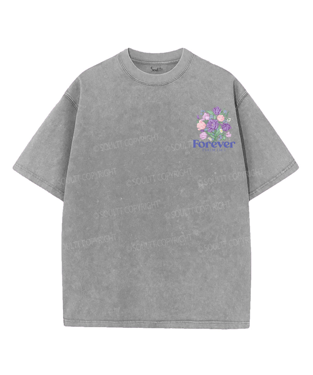 His Love Endures Forever Double Sided Unisex Washed Christian T-shirt Style001 Hoodie, Sweatshirt | CiraTrend.com (Image 4)
