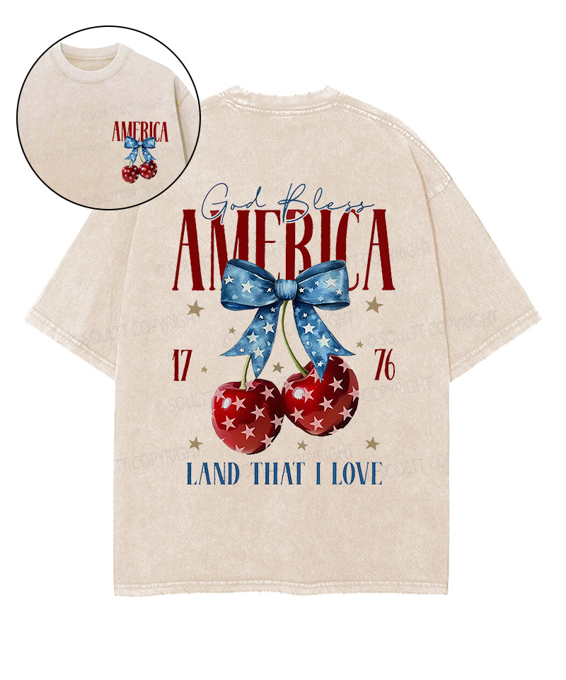 God Bless America Double Sided Washed Christian T-Shirts, Hoodie, Sweatshirt