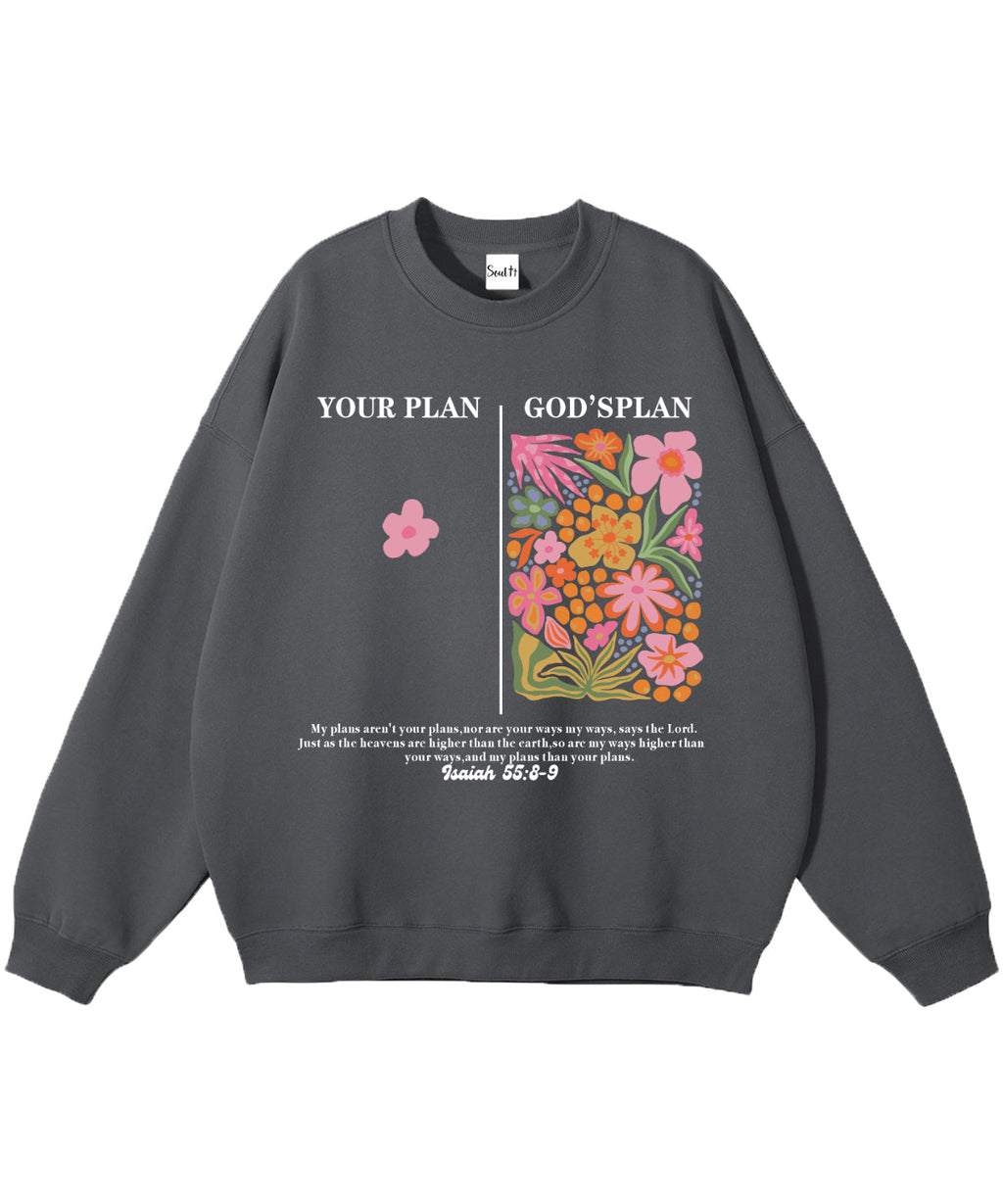 Your Plan God's Plan Cotton Christian Sweatshirt T-Shirts, Hoodie | CiraTrend.com (Image 3)