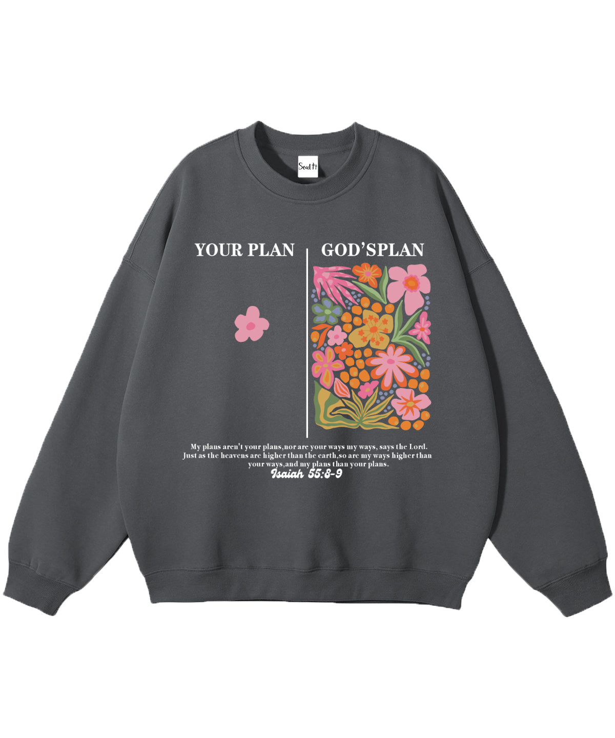 Your Plan God's Plan Cotton Christian Sweatshirt T-Shirts, Hoodie | CiraTrend.com (Image 3)