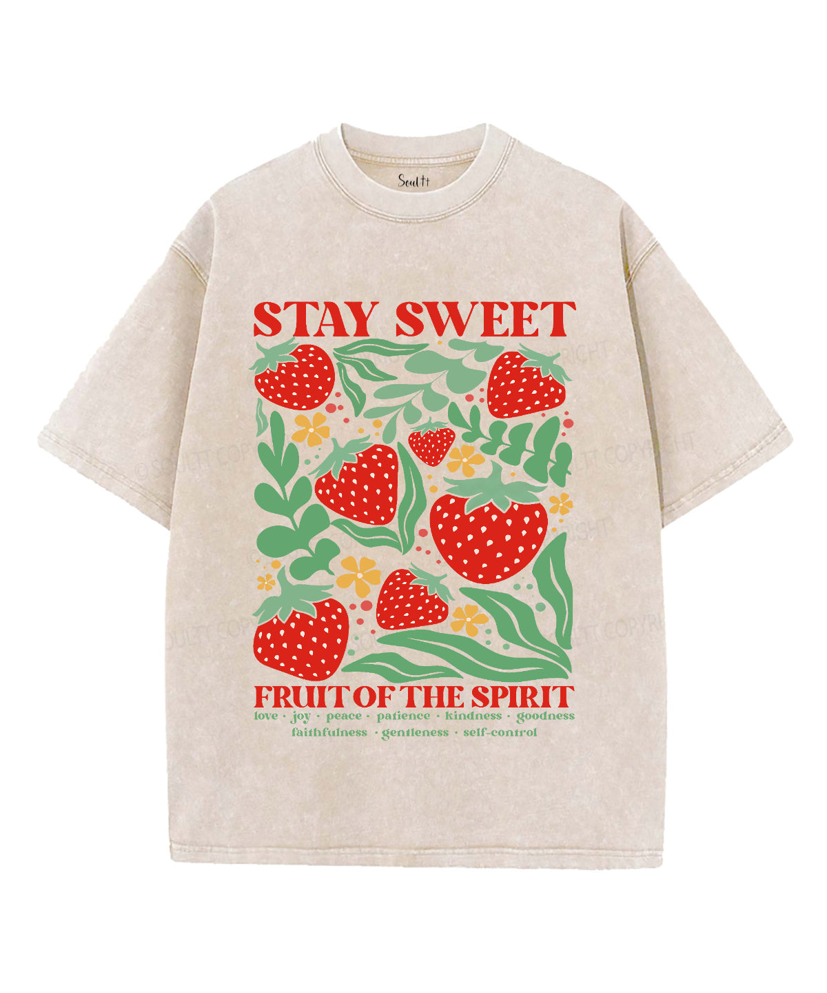 Stay Sweet Unisex Washed Christian T-shirt Hoodie, Sweatshirt | CiraTrend.com (Image 4)