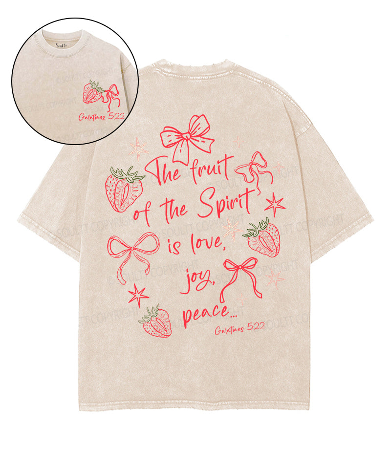 Fruit Of The Spirit Double Sided Unisex Washed Christian T-shirt Style015 Hoodie, Sweatshirt | CiraTrend.com (Image 1)