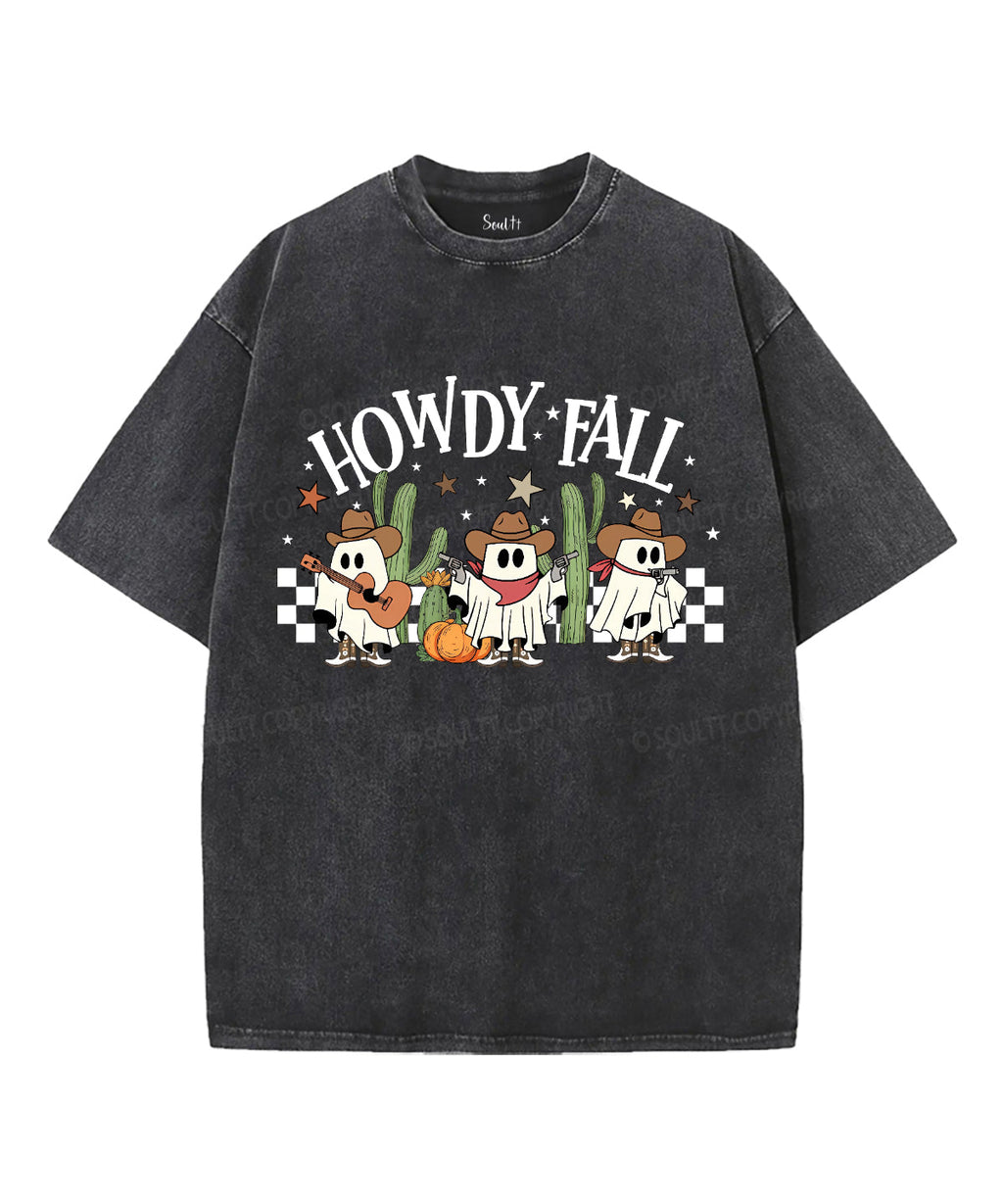 Howdy Fall Washed Christian T-Shirts, Hoodie, Sweatshirt