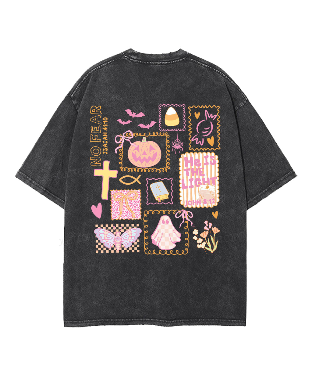 No Fear Double Sided Unisex Washed Christian T-shirt Hoodie, Sweatshirt | CiraTrend.com (Image 5)