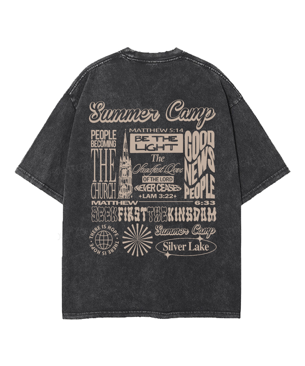 Good News People Double Sided Washed Christian T-shirt Hoodie, Sweatshirt | CiraTrend.com (Image 3)