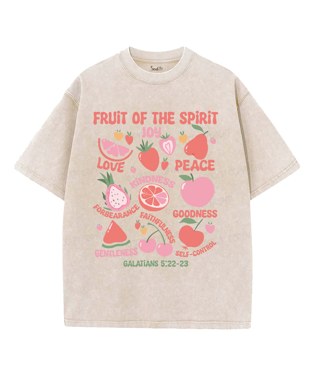 Fruit Of The Spirit Washed Christian T-shirt Style003 Hoodie, Sweatshirt | CiraTrend.com (Image 2)