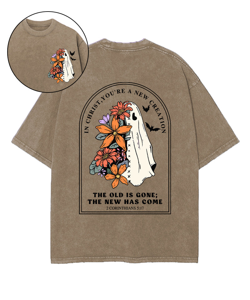 The New Was Come Double Sided Washed Christian T-shirt Hoodie, Sweatshirt | CiraTrend.com (Image 1)