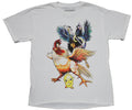 Rooster Fighter Mens T-Shirt - Chick Below Fierce Roosters Hoodie, Sweatshirt | CiraTrend.com