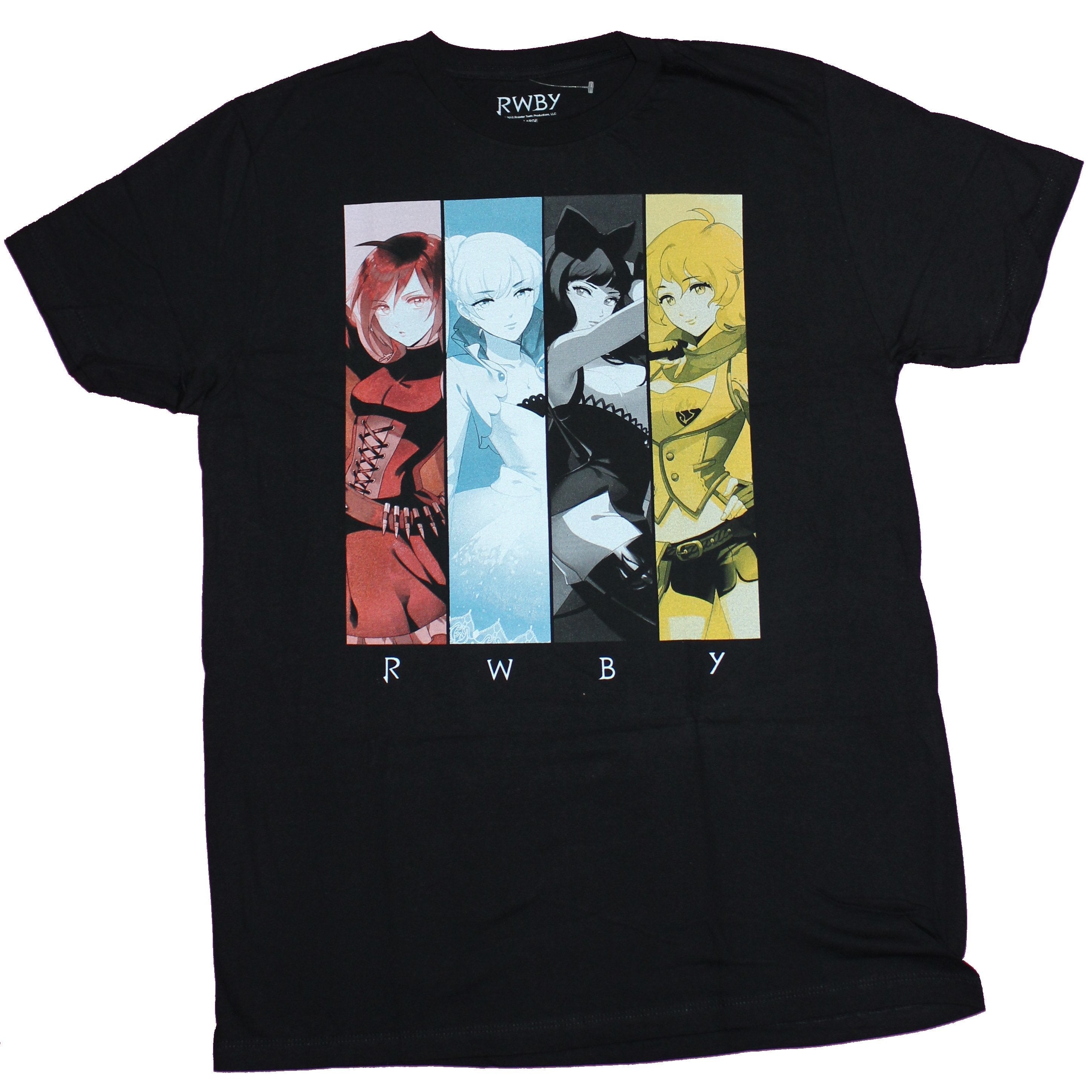 RWBY Mens T-Shirt  - Four Colored Character Bars Image Hoodie, Sweatshirt | CiraTrend.com