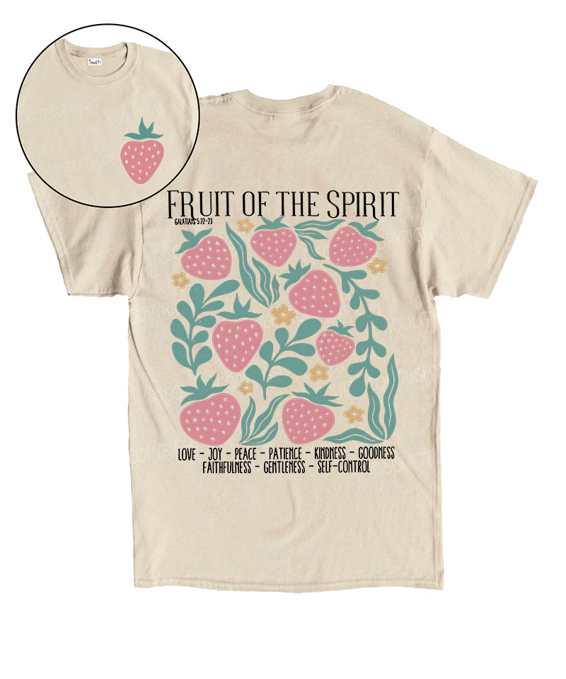 Fruit Of The Spirit Double Sided Unisex Cotton Christian T-Shirt Style002 Hoodie, Sweatshirt | CiraTrend.com (Image 1)