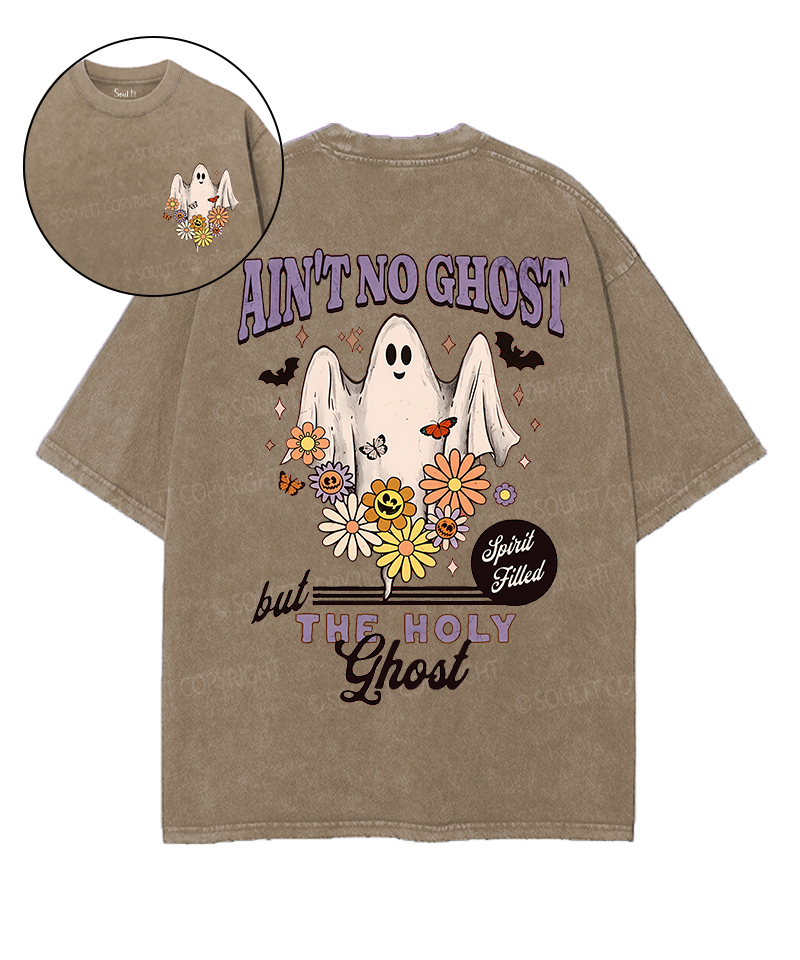 Holy Ghost Double Sided Washed Christian T-Shirts, Hoodie, Sweatshirt