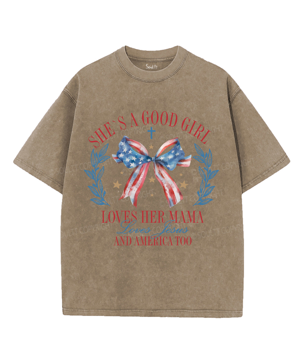 She's a Good Girl Unisex Washed Christian T-shirt Hoodie, Sweatshirt | CiraTrend.com (Image 5)