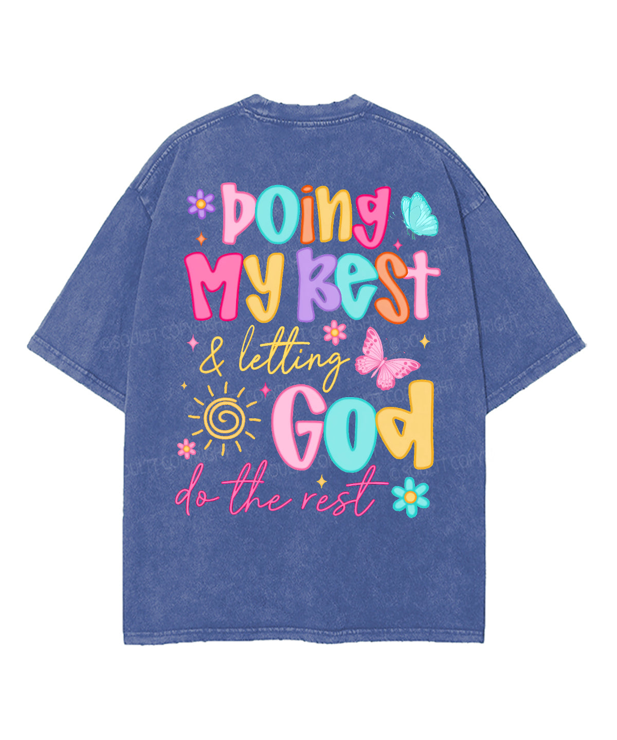 Doing My Best Double Sided Washed Christian Style002 T-Shirts, Hoodie, Sweatshirt