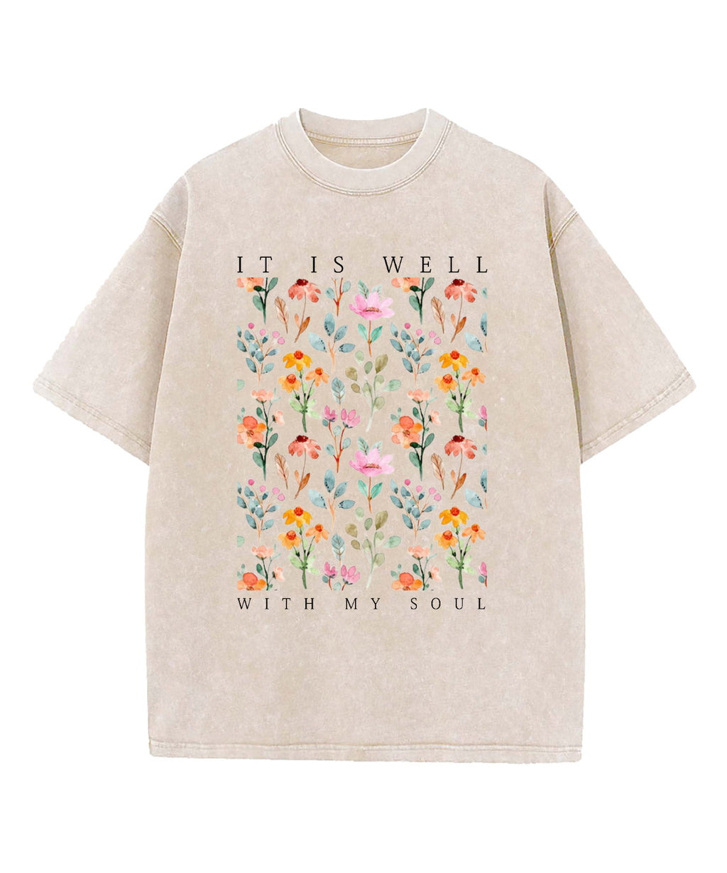 Is Well My Soul Washed Christian Style016 T-Shirts, Hoodie, Sweatshirt
