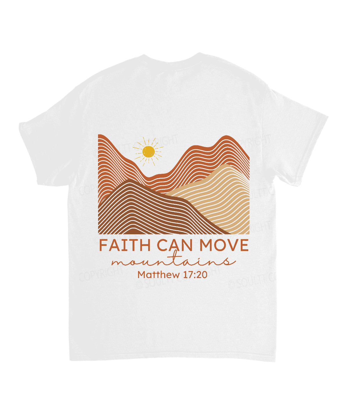 Faith Can Move Mountain Double Sided Unisex Cotton Christian T-Shirt Hoodie, Sweatshirt | CiraTrend.com (Image 3)