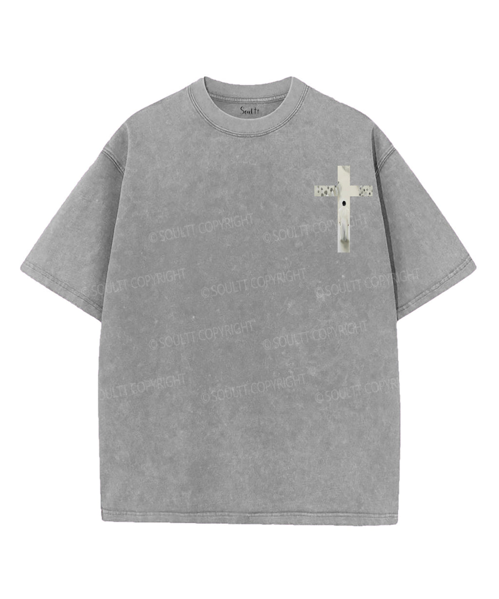 He Is The Way Double Sided Unisex Washed Christian T-shirt Hoodie, Sweatshirt | CiraTrend.com (Image 4)
