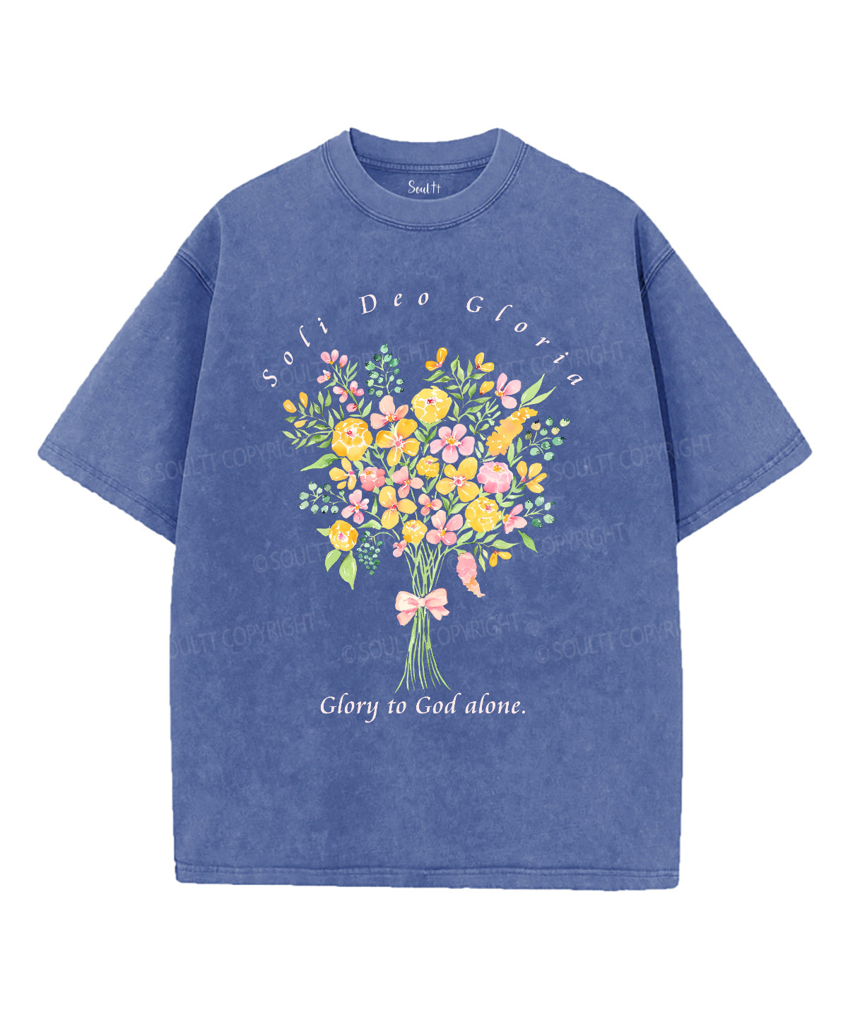 SOLI DEO GLORIA Unisex Washed Christian T-shirt Hoodie, Sweatshirt | CiraTrend.com (Image 4)