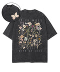 It Is Well With My Soul Double Sided Unisex Washed Christian T-shirt Style001 Hoodie, Sweatshirt | CiraTrend.com (Image 1)