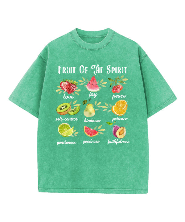 Fruit Of The Spirit Washed Christian T-shirt Hoodie, Sweatshirt | CiraTrend.com (Image 1)